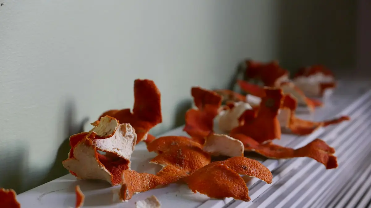 Dried citrus peel